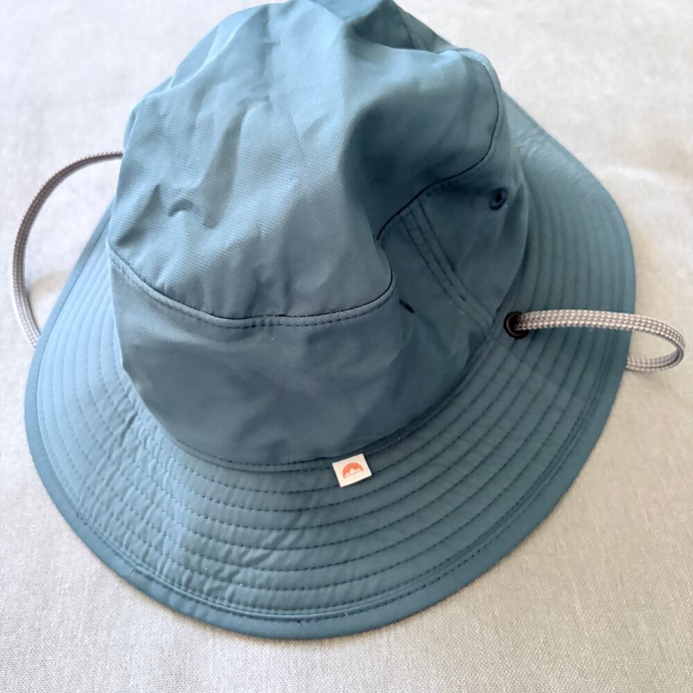 Solar Escape Blue Bucket Sun Hat One Size Adjustable Chin Cord GORPCORE